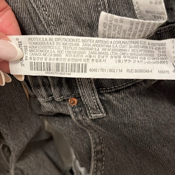 Zara Kids Denim Jumpsuit in Charcoal Grey size 13-14 - Picture 8 of 8